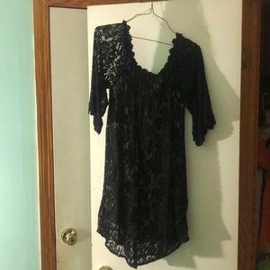 OFF SHOULDER BLACK DRESS